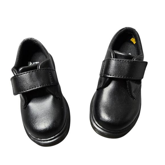 Dr. Martens Toddler Kamron Leather Strap Velcro Oxford Shoes - Picture 3 of 5